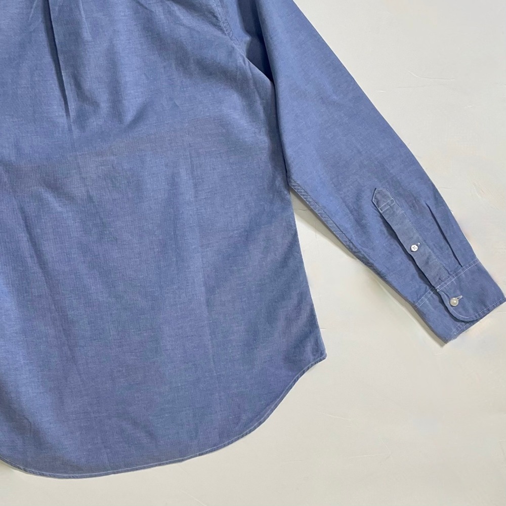 NWT!! J. CREW Broken-In Organic Cotton Oxford Shirt Buttondown Raincoat Blue XS - Picture 10 of 16